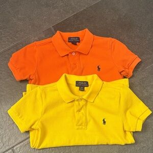 Polo by Ralph Lauren Kids Vibrant Orange and Yellow Polos